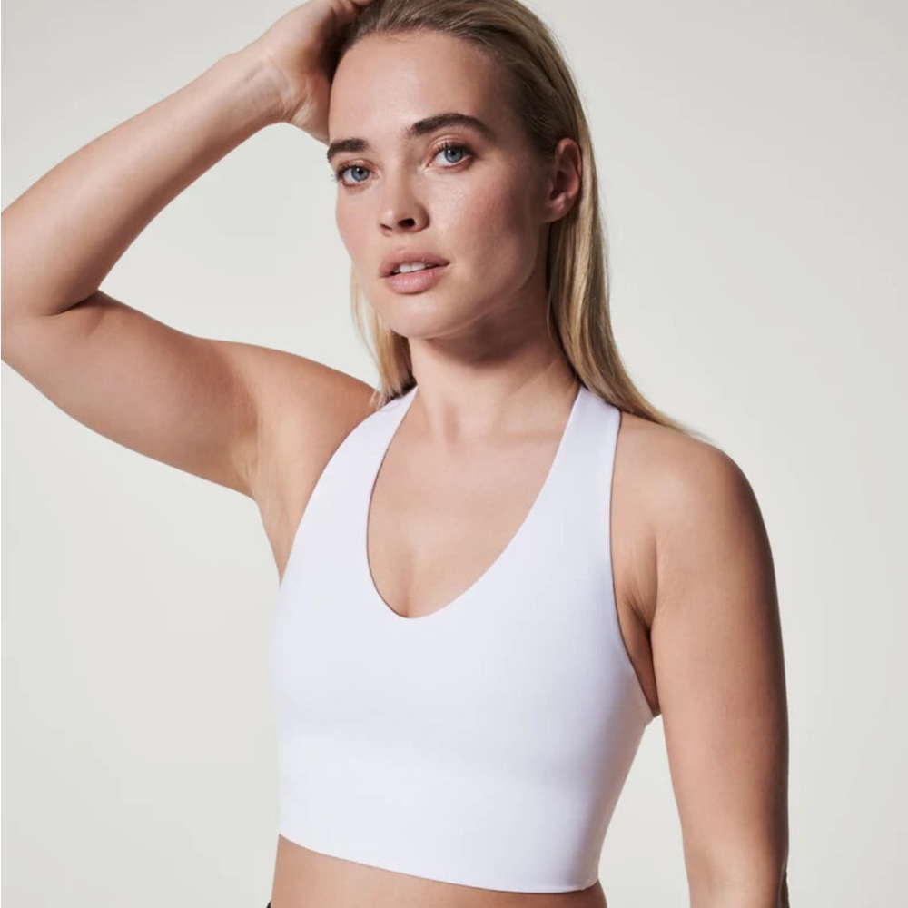 Spanx Longline Sports Bra Size M White